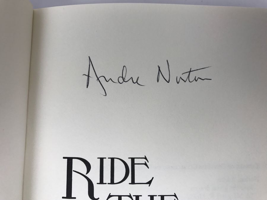 Signed First Edition 1985 Hardcover Book Ride The Green Dragon By Andre Norton And Phyllis Miller (Signed By Andre Norton) [Photo 7]