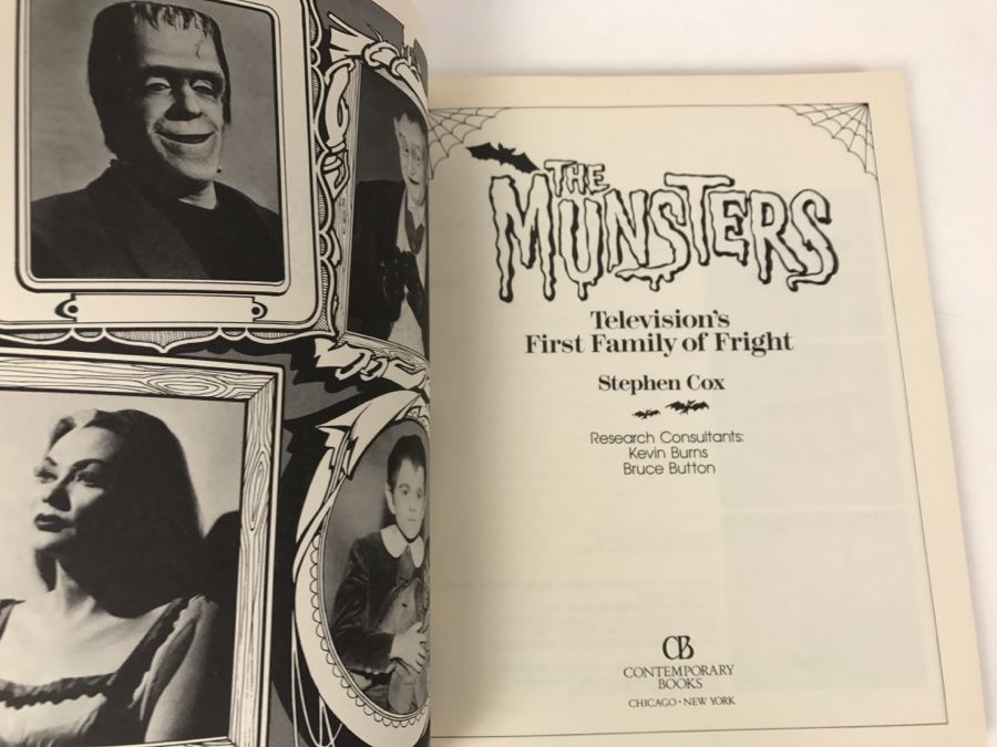 Vintage 1989 Book The Munsters Television's First Family Of Fright By Stephen Cox [Photo 4]