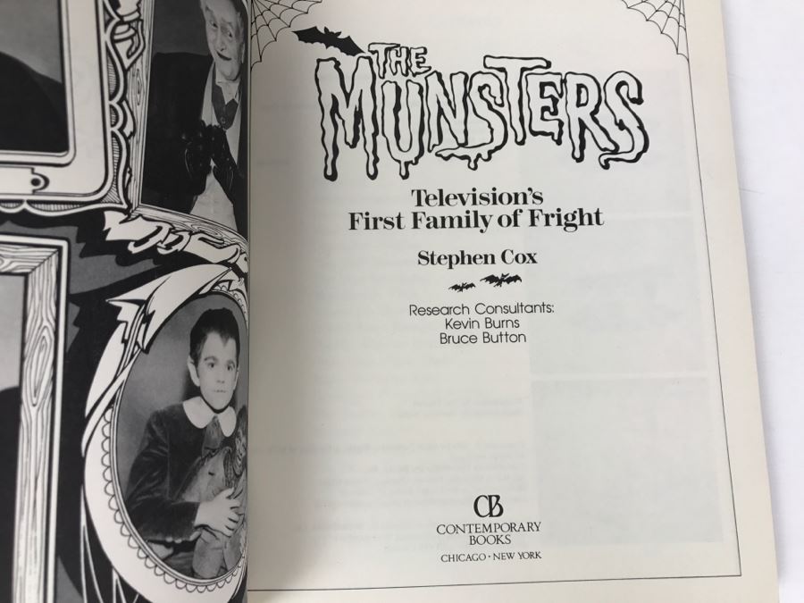 Vintage 1989 Book The Munsters Television's First Family Of Fright By Stephen Cox [Photo 5]