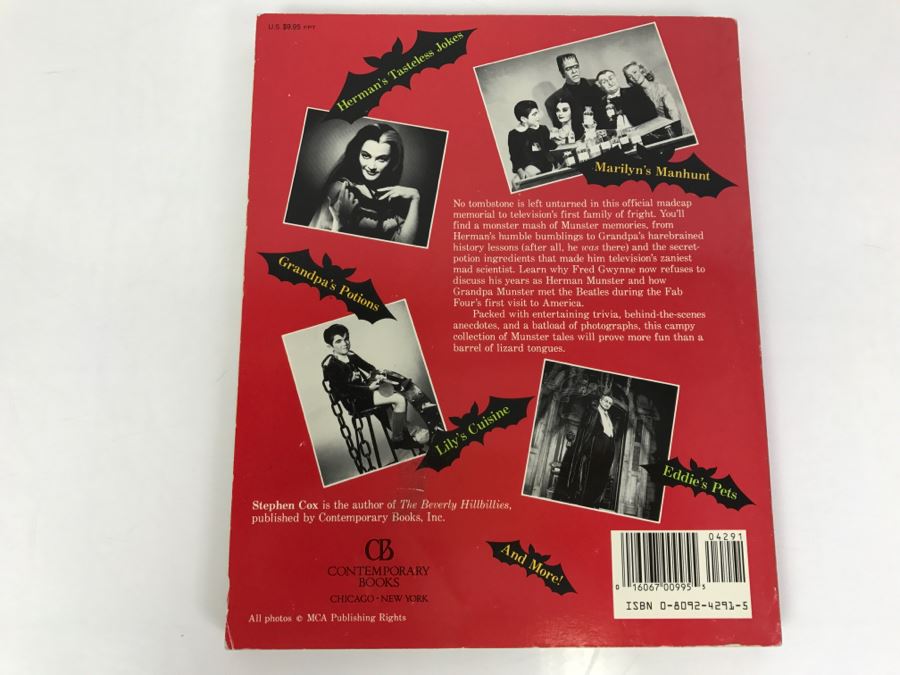 Vintage 1989 Book The Munsters Television's First Family Of Fright By Stephen Cox [Photo 3]