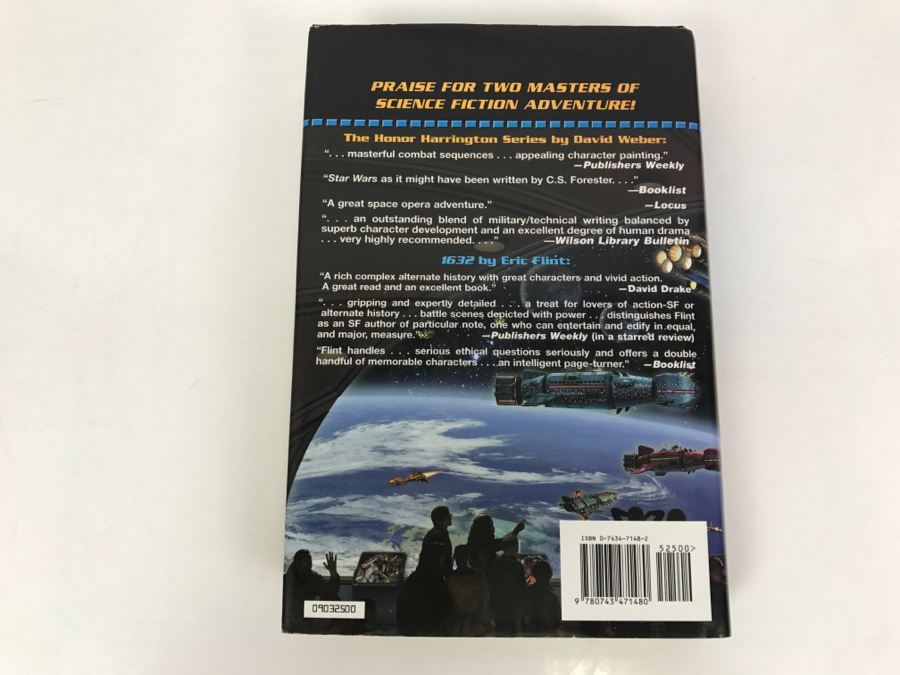 Signed First Printing 2003 Hardcover Book Crown Of Slaves By David Weber And Eric Flint - Signed By David Weber [Photo 4]