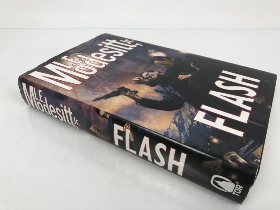 Signed First Edition 2004 Hardcover Book Flash By L.E. Modesitt, Jr. [Photo 3]
