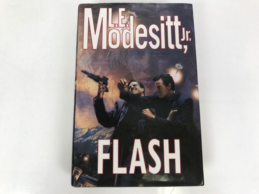 Signed First Edition 2004 Hardcover Book Flash By L.E. Modesitt, Jr. [Photo 2]
