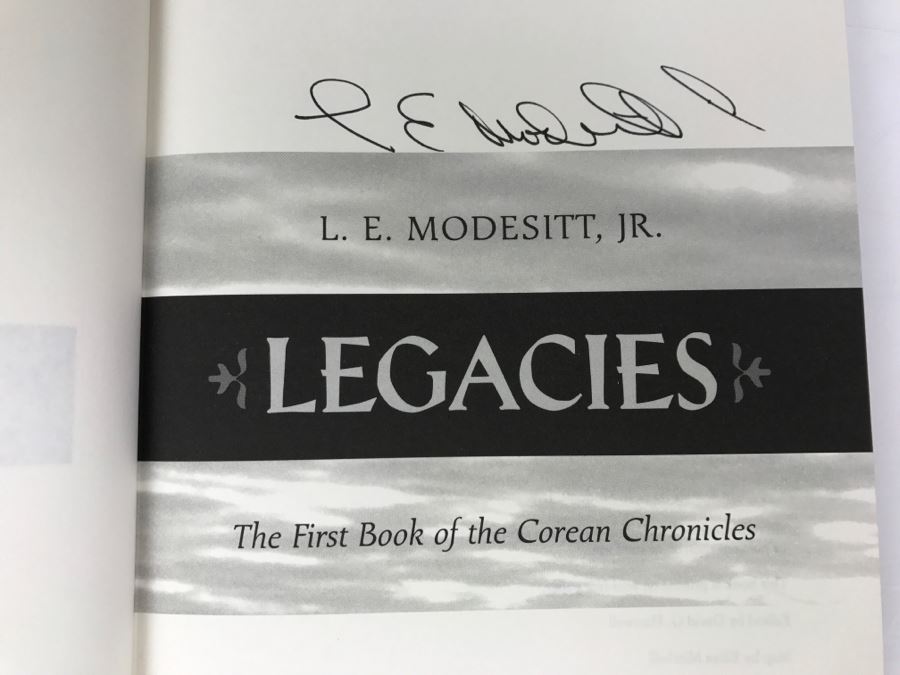Signed First Edition 2002 Hardcover Book Legacies By L.E. Modesitt, Jr. [Photo 6]