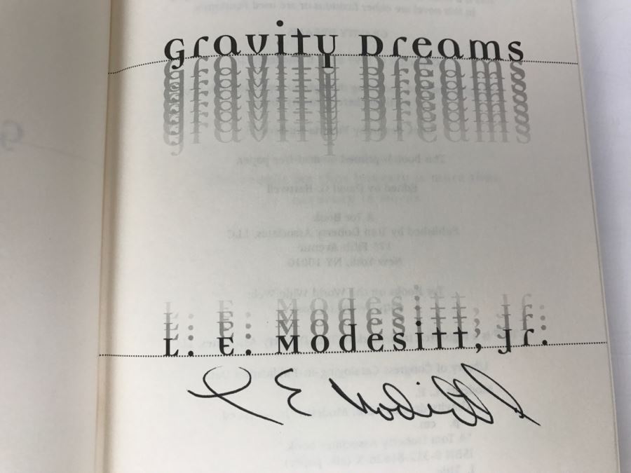 Signed First Edition 1999 Hardcover Book Gravity Dreams By L.E. Modesitt, Jr. [Photo 6]