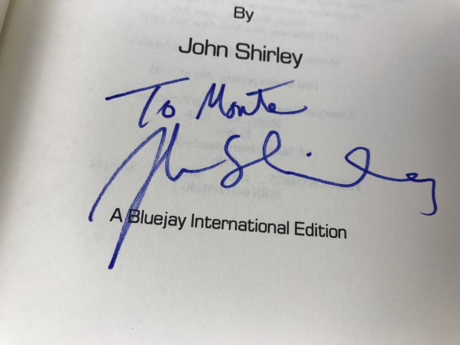 Signed First Bluejay Printing 1985 Hardcover Book Eclipse Volume One A Song Called Youth By John Shirley [Photo 7]
