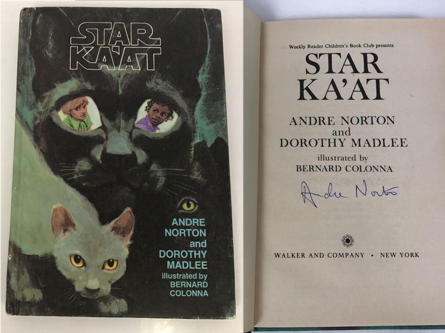 Signed Hardcover Book STAR KA'AT By Andre Norton And Dorothy Madlee (Signed By Andre Norton) [Photo 1]