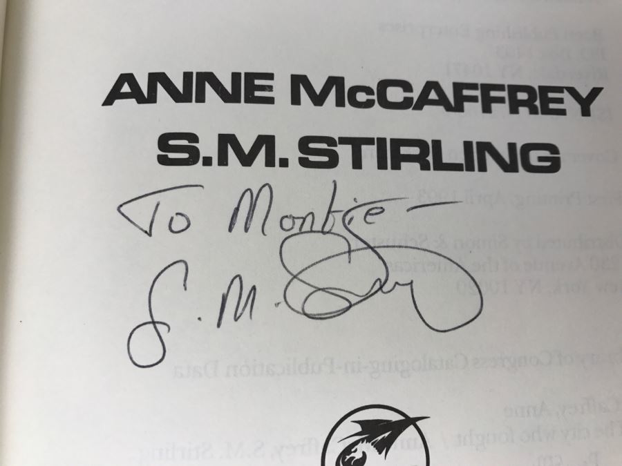 Signed First Printing 1993 Hardcover Book The City Who Fought By Anne McCaffrey And S.M. Stirling (Signed By S.M. Stirling) [Photo 7]