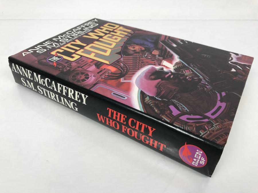 Signed First Printing 1993 Hardcover Book The City Who Fought By Anne McCaffrey And S.M. Stirling (Signed By S.M. Stirling) [Photo 3]