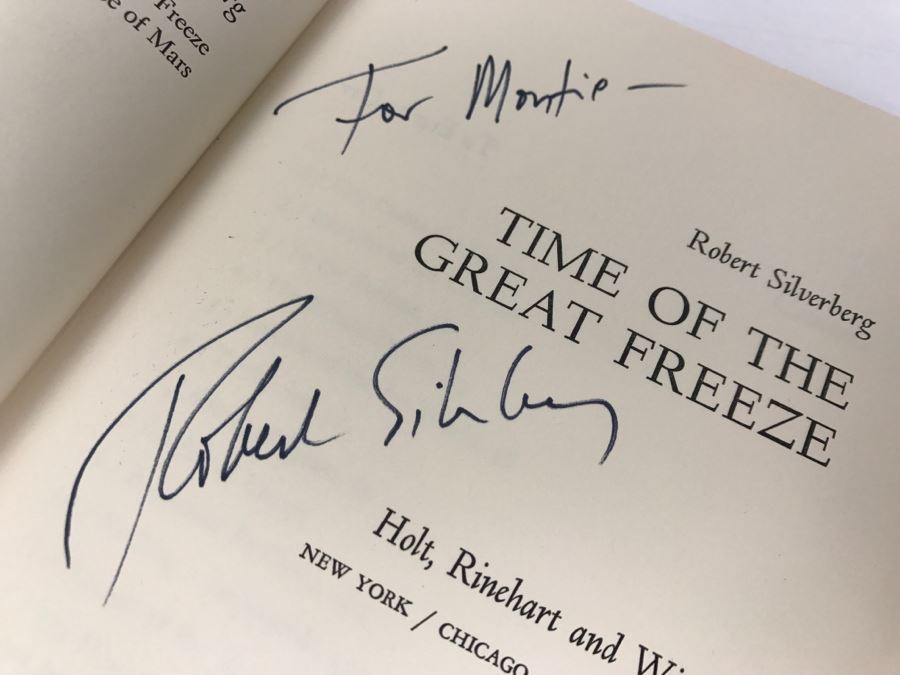 Signed First Edition 1964 Hardcover Book Time Of The Great Freeze By Robert Silverberg [Photo 7]