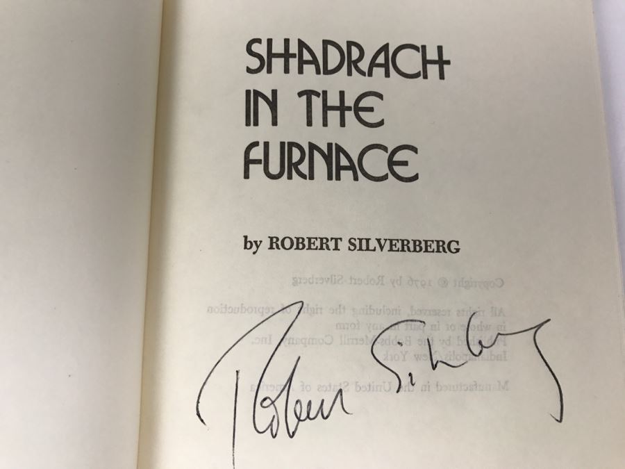 Signed Hardcover Book Shadrach In The Furnace By Robert Silverberg [Photo 6]