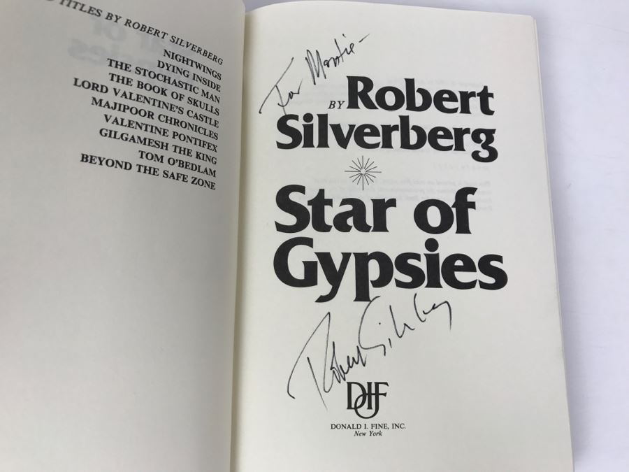 Signed Hardcover Book Star Of Gypsies By Robert Silverberg [Photo 5]
