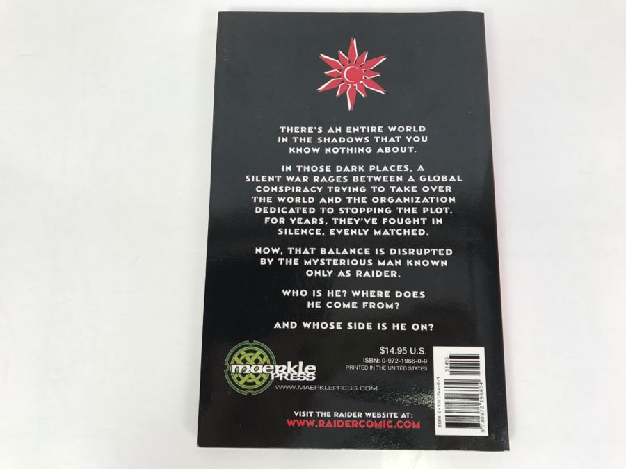 Signed First Printing 2002 Graphic Novel Raider From The Shadows By Thomas F. Zahler [Photo 4]