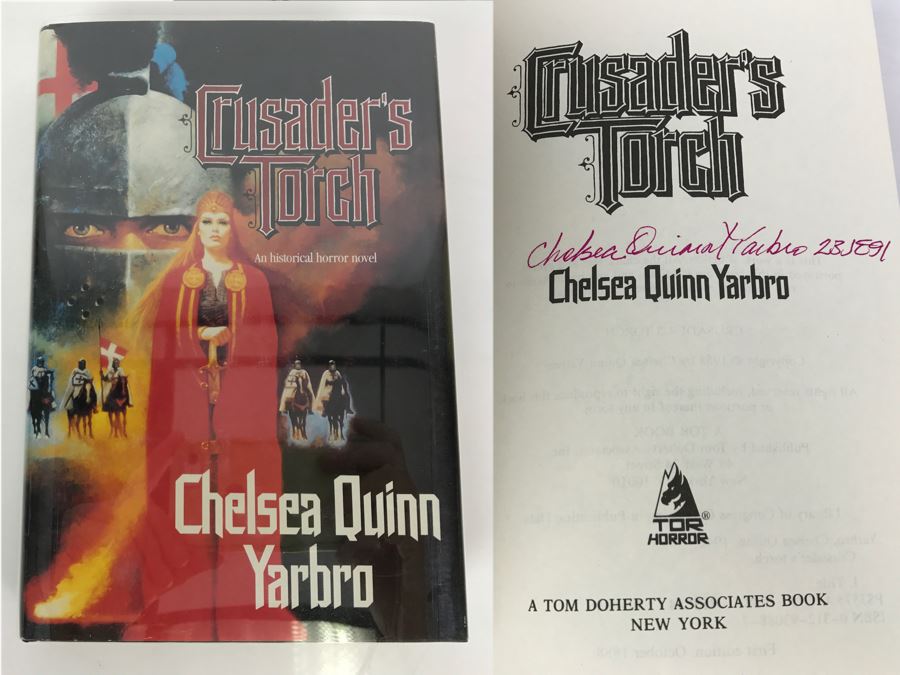 Signed First Edition Hardcover Book Crusader's Torch By Chelsea Quinn Yarbro [Photo 1]