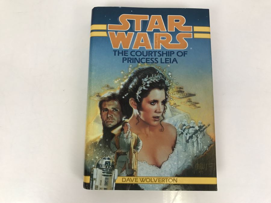 Signed 1994 Hardcover Book STAR WARS The Courtship Of Princess Leia By Dave Wolverton [Photo 2]