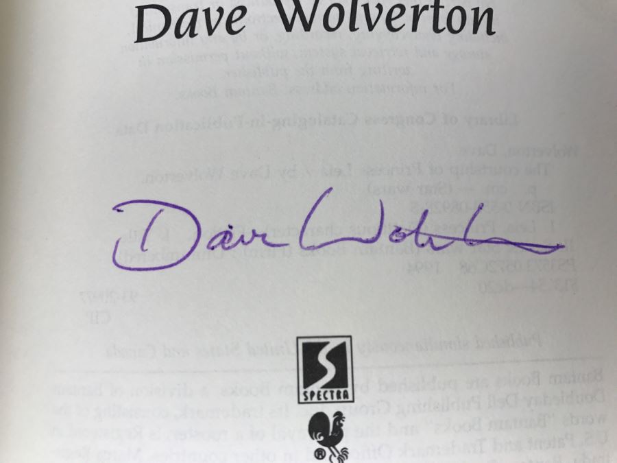 Signed 1994 Hardcover Book STAR WARS The Courtship Of Princess Leia By Dave Wolverton [Photo 7]