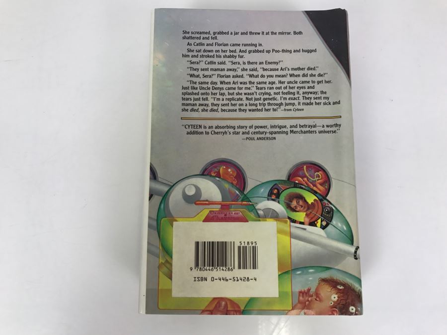 Signed First Printing 1988 Hardcover Book Cyteen By C.J. Cherryh [Photo 4]