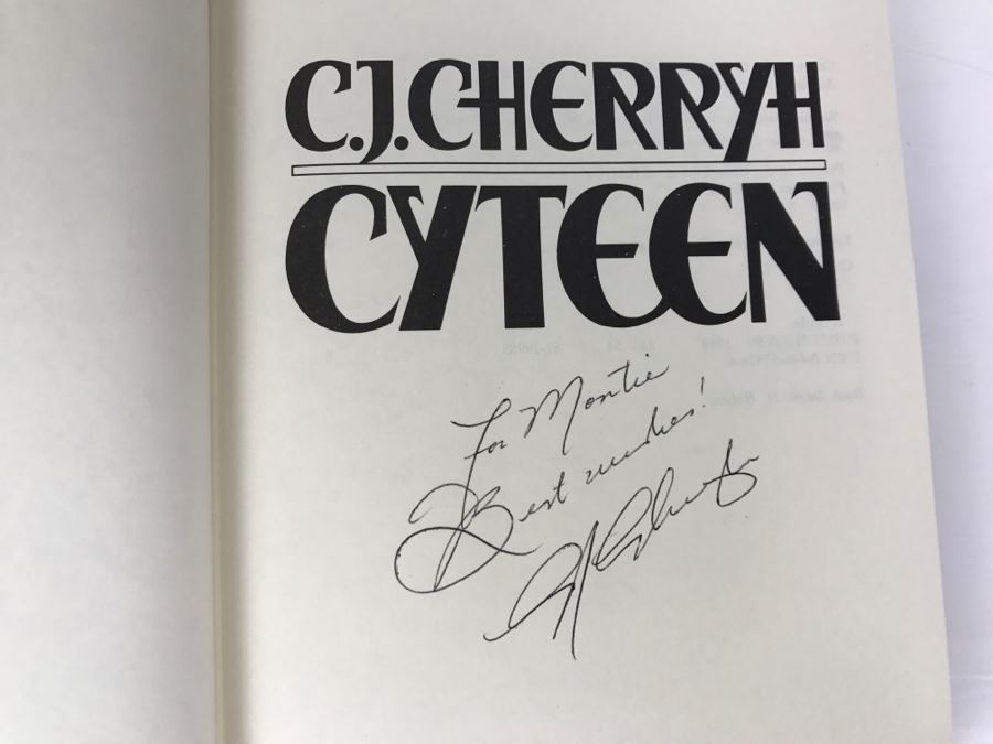 Signed First Printing 1988 Hardcover Book Cyteen By C.J. Cherryh [Photo 6]