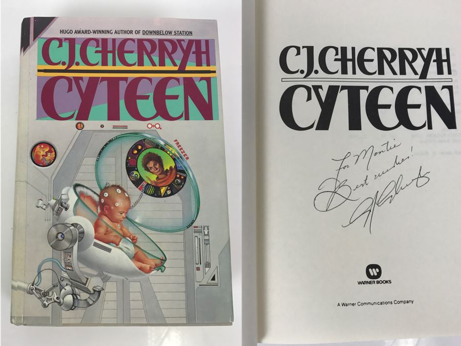Signed First Printing 1988 Hardcover Book Cyteen By C.J. Cherryh