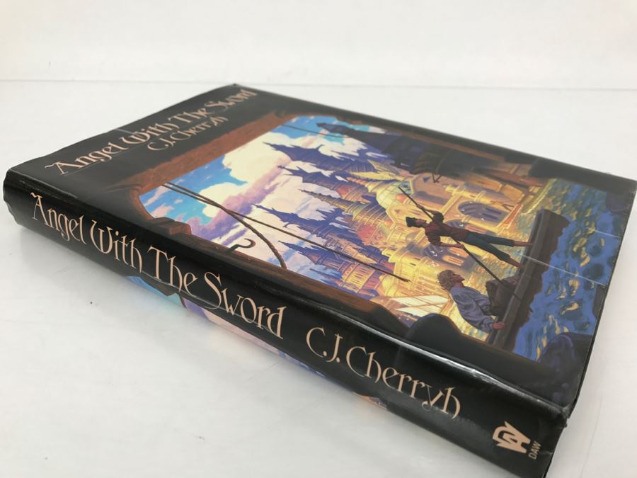 Signed First Printing 1985 Hardcover Book Angel With The Sword By C.J. Cherryh [Photo 3]