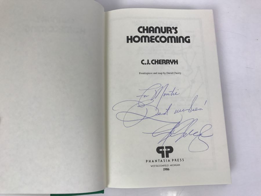 Signed First Edition 1986 Hardcover Book Chanur's Homecoming By C.J. Cherryh Phantasia Press [Photo 5]