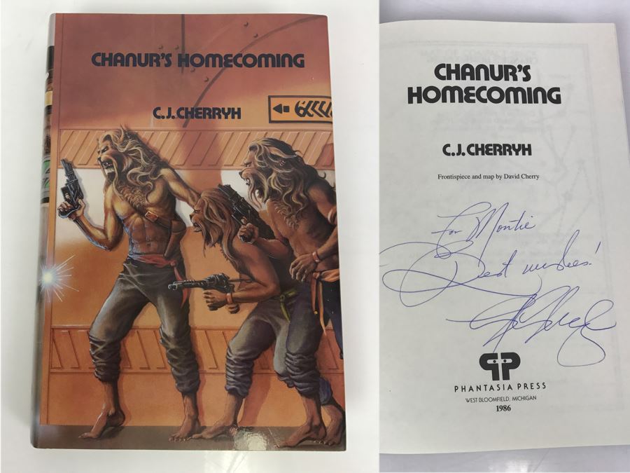 Signed First Edition 1986 Hardcover Book Chanur's Homecoming By C.J. Cherryh Phantasia Press