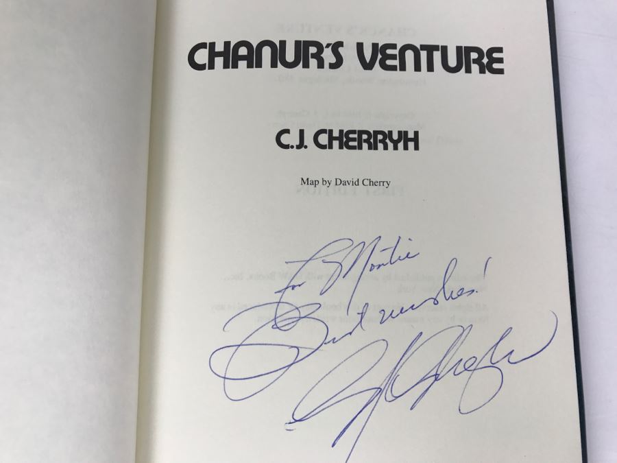 Signed First Edition 1984 Hardcover Book Chanur's Venture By C.J. Cherryh Phantasia Press [Photo 6]