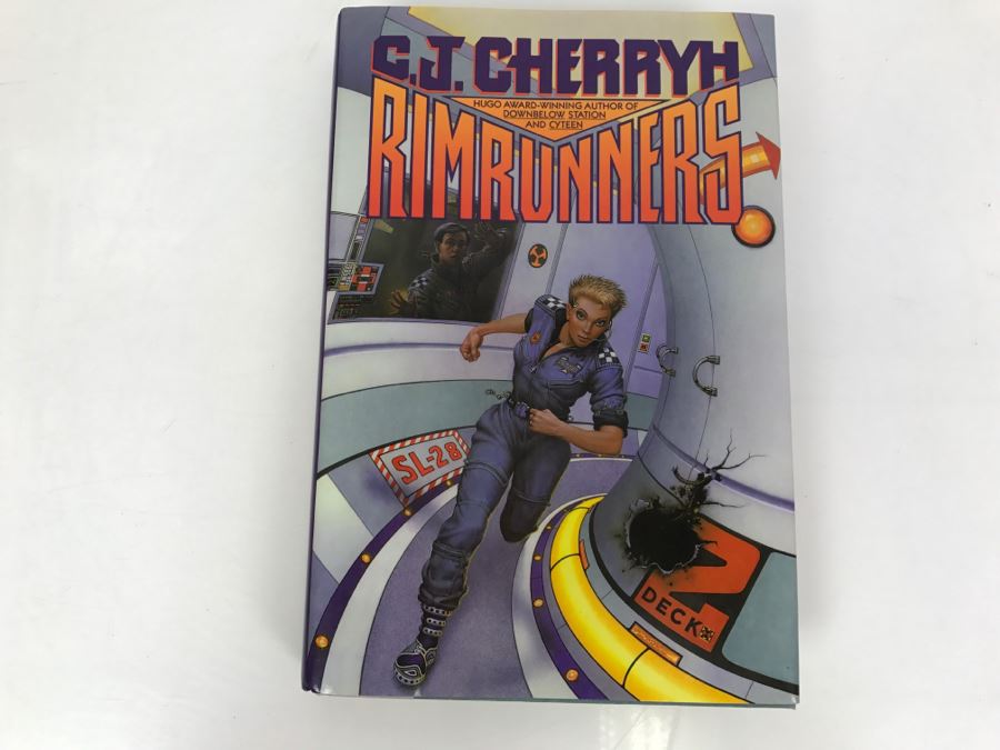 Signed First Printing 1989 Hardcover Book Rimrunners By C.J. Cherryh [Photo 2]