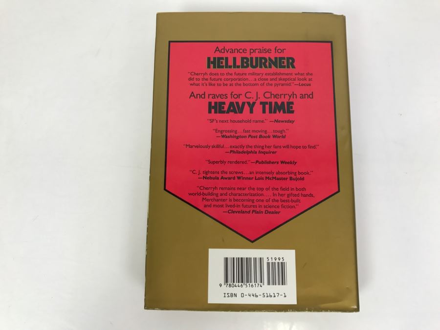 Signed First Printing 1992 Hardcover Book Hellburner By C.J. Cherryh [Photo 4]