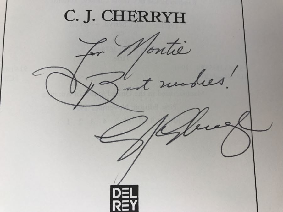 Signed First Edition 1991 Hardcover Book Yvgenie By C.J. Cherryh [Photo 7]