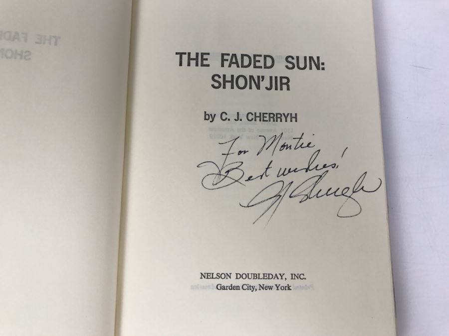Signed 1978 Hardcover Book The Faded Sun: Shon'Jir By C.J. Cherryh [Photo 5]