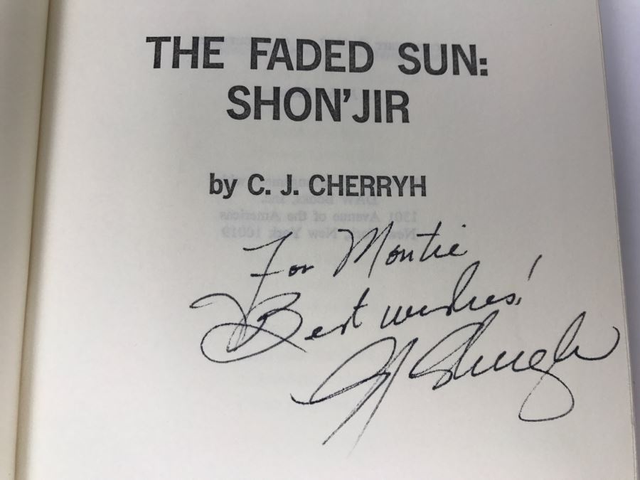 Signed 1978 Hardcover Book The Faded Sun: Shon'Jir By C.J. Cherryh [Photo 6]