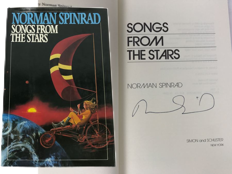 Signed 1980 Hardcover Book Songs From The Stars By Norman Spinrad [Photo 1]