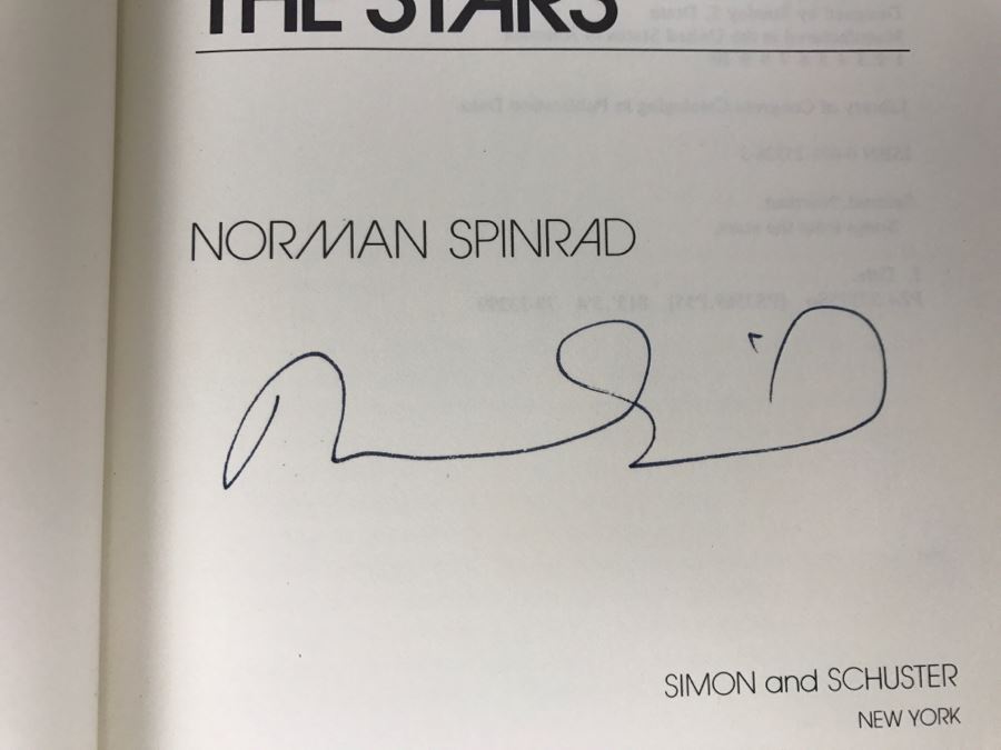 Signed 1980 Hardcover Book Songs From The Stars By Norman Spinrad [Photo 6]