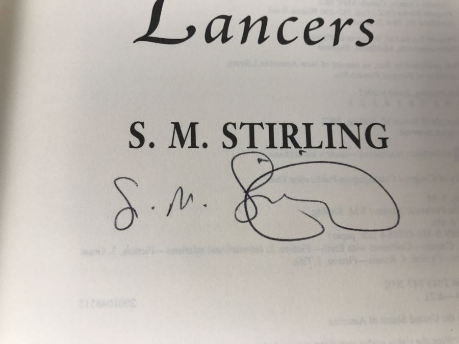 Signed First Printing 2002 Hardcover Book The Peshawar Lancers By S.M. Stirling [Photo 7]