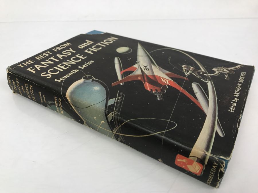Signed 1958 Hardcover Book The Best From Fantasy And Science Fiction Seventh Series Signed By G.C. Edmondson, Poul Anderson And Fritz Leiber [Photo 4]