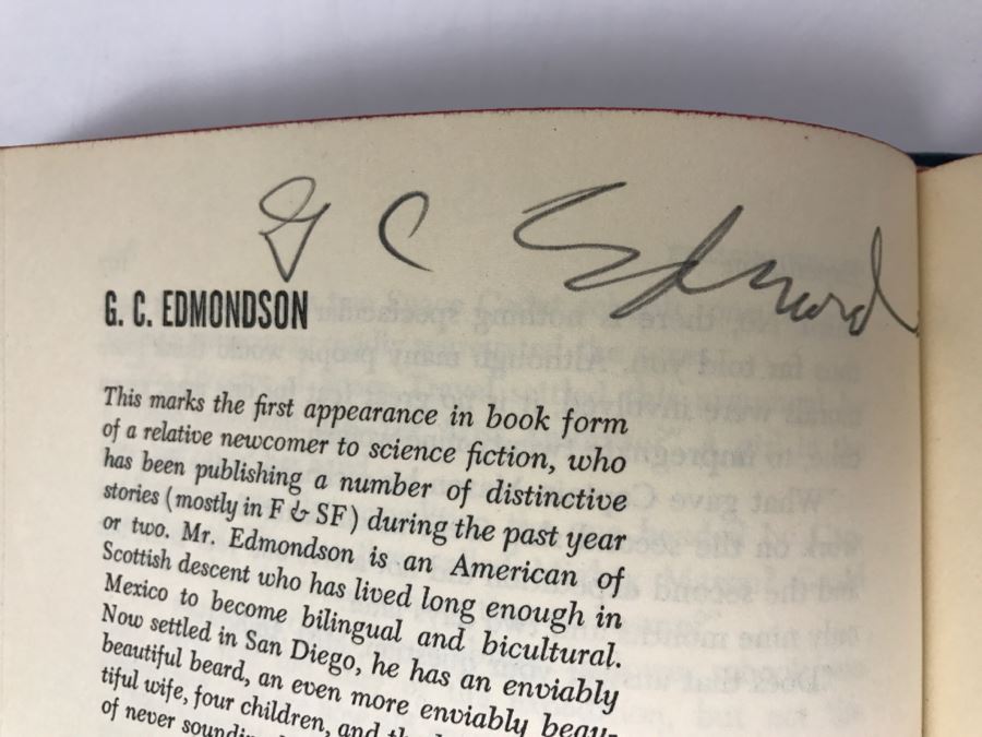 Signed 1958 Hardcover Book The Best From Fantasy And Science Fiction Seventh Series Signed By G.C. Edmondson, Poul Anderson And Fritz Leiber [Photo 9]