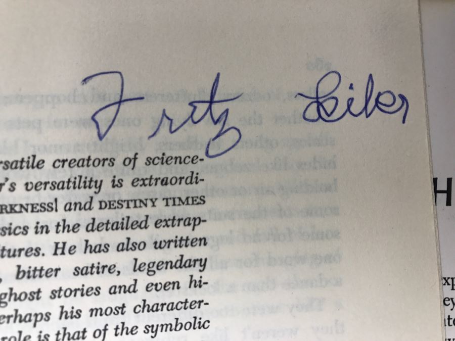 Signed 1958 Hardcover Book The Best From Fantasy And Science Fiction Seventh Series Signed By G.C. Edmondson, Poul Anderson And Fritz Leiber [Photo 13]