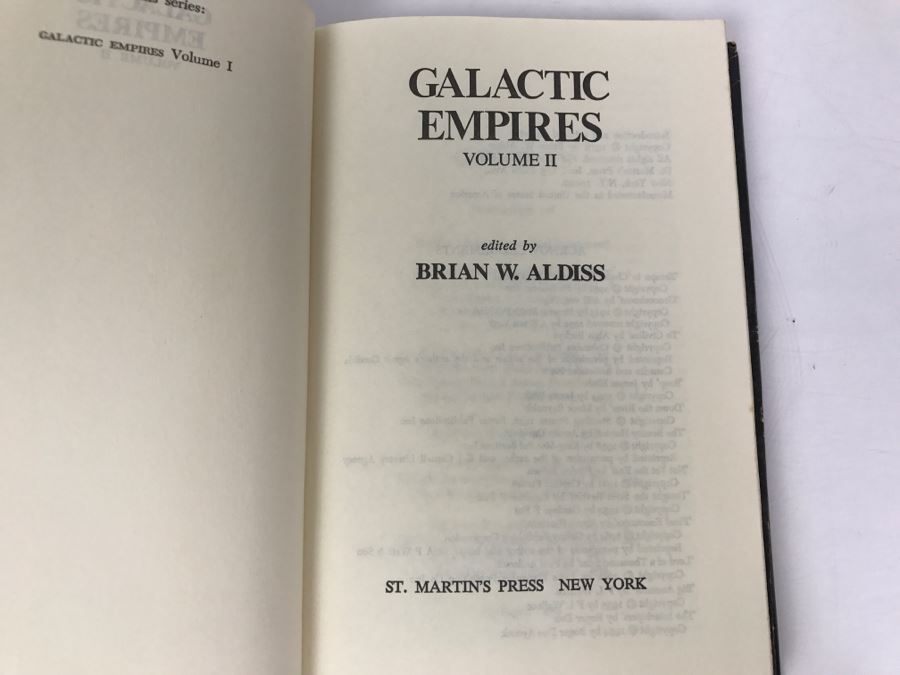 Signed 1976 Hardcover Book Galactic Empires Volume II Signed By A.E. Van Vogt [Photo 6]