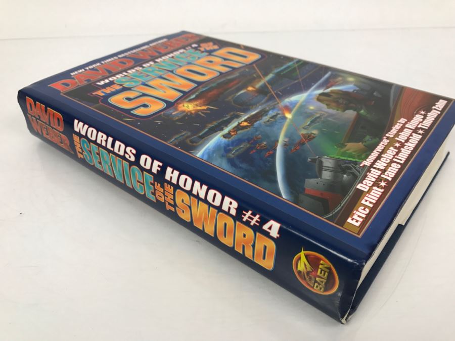 Signed First Printing 2003 Hardcover Book The Service Of The Sword By David Weber [Photo 3]