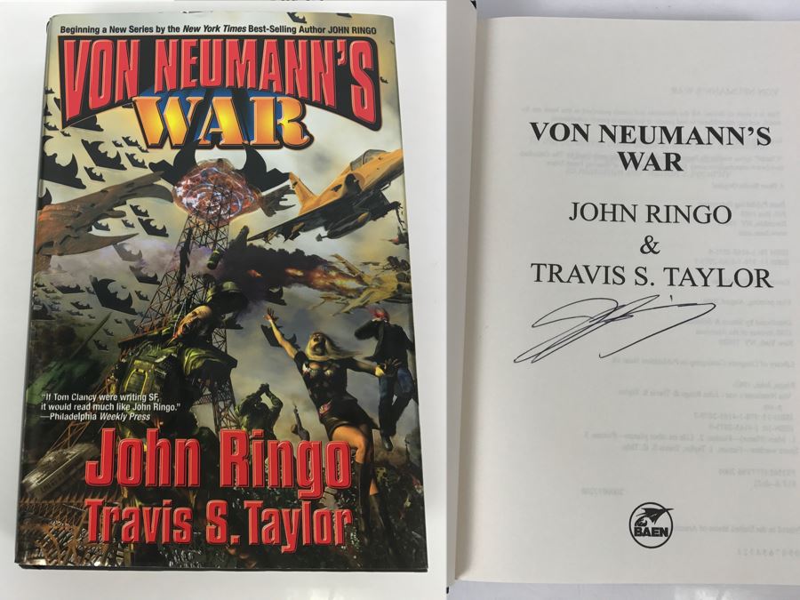 Signed First Printing 2006 Hardcover Book Von Neumann's War By John Ringo And Travis S. Taylor (Signed By John Ringo) [Photo 1]