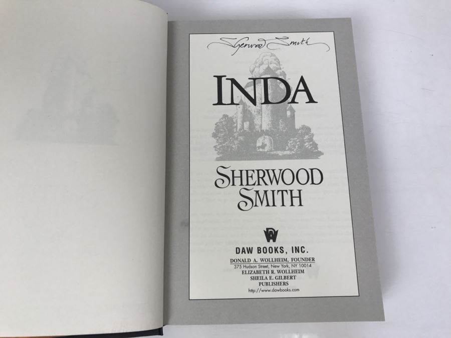 Signed First Hardcover Printing 2006 Book Inda By Sherwood Smith [Photo 5]