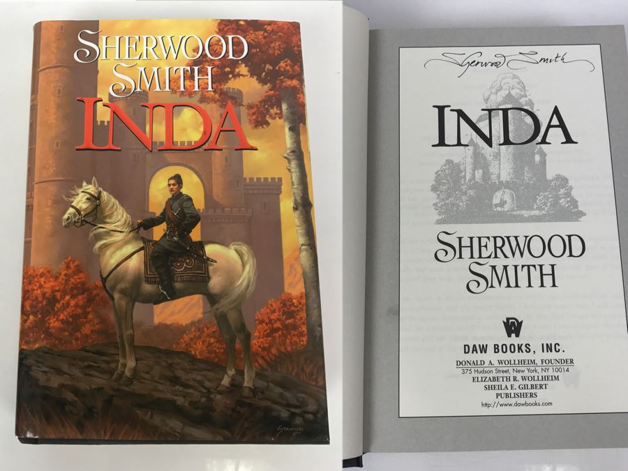 Signed First Hardcover Printing 2006 Book Inda By Sherwood Smith [Photo 6]