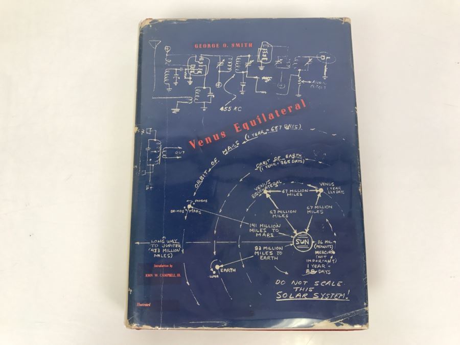 Signed 1947 Hardcover Book Venus Equilateral By George O. Smith [Photo 3]