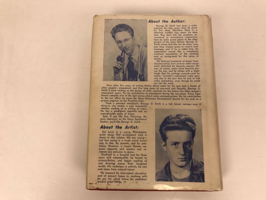 Signed 1947 Hardcover Book Venus Equilateral By George O. Smith [Photo 5]