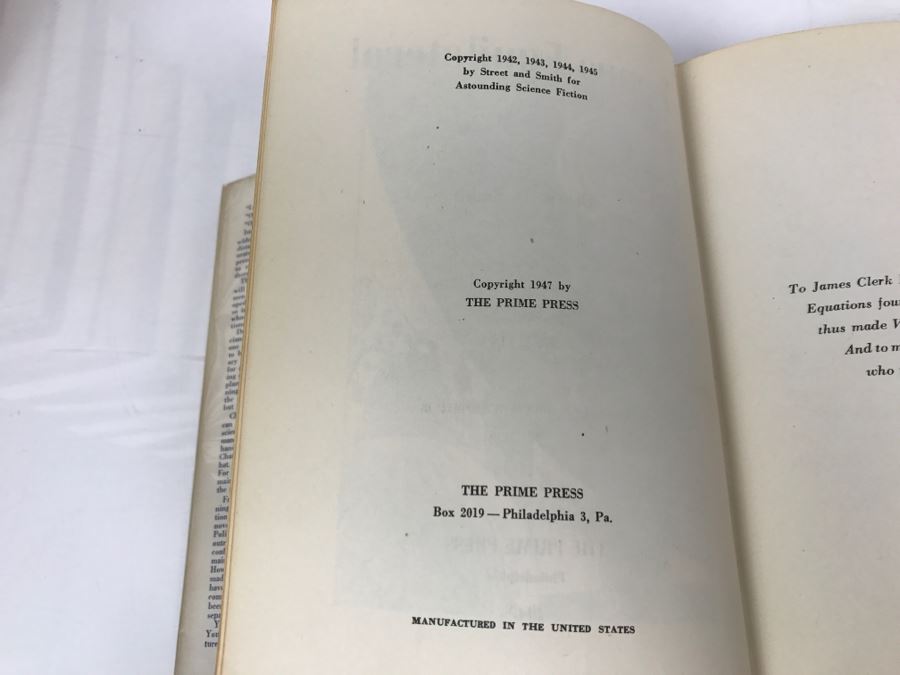 Signed 1947 Hardcover Book Venus Equilateral By George O. Smith [Photo 10]