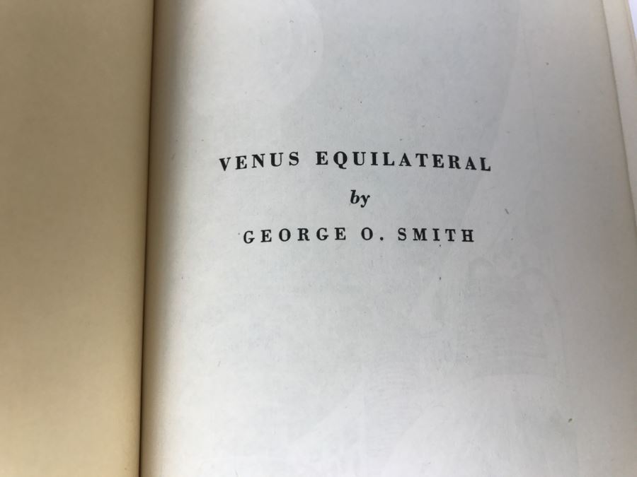 Signed 1947 Hardcover Book Venus Equilateral By George O. Smith [Photo 8]