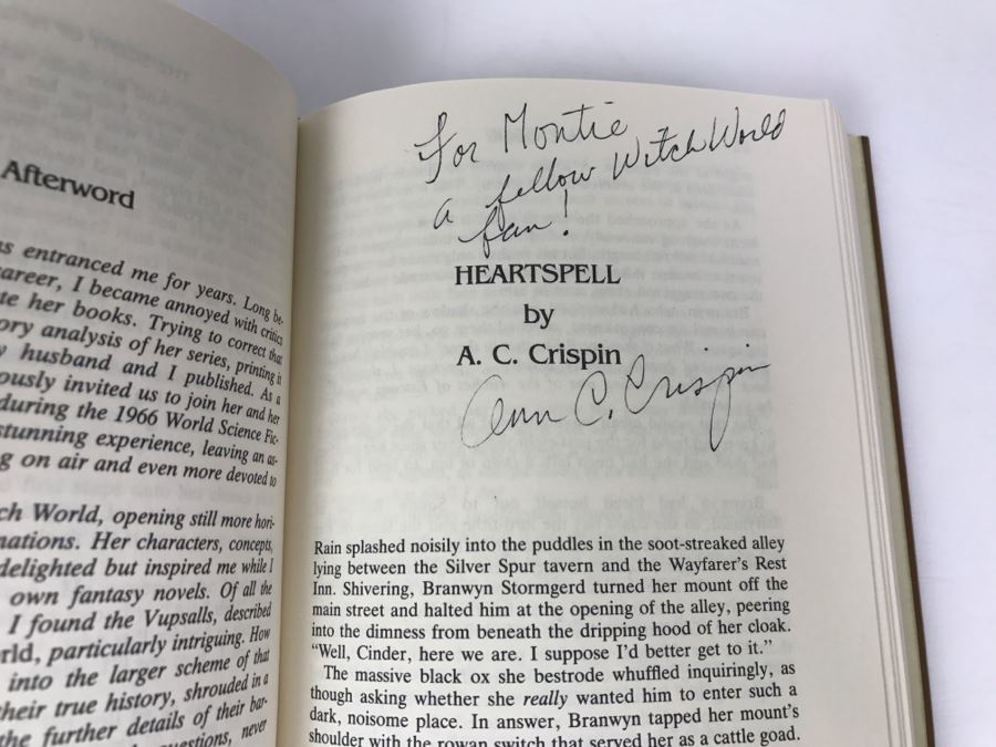 Signed First Edition 1990 Hardcover Book Tales Of The Witch World 3 Created By Andre Norton - Signed By Andre Norton, Juanita Coulson, A.C. Crispin And Elisabeth Waters [Photo 10]