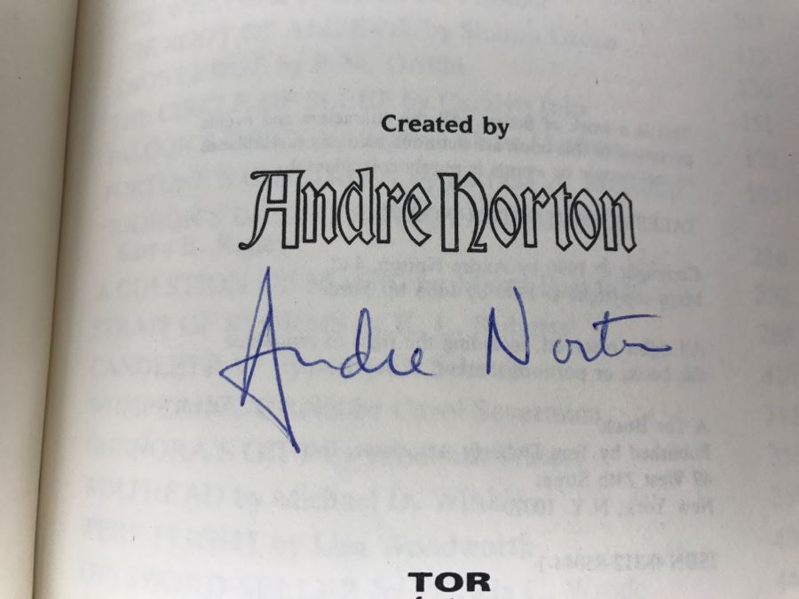 Signed First Edition 1990 Hardcover Book Tales Of The Witch World 3 Created By Andre Norton - Signed By Andre Norton, Juanita Coulson, A.C. Crispin And Elisabeth Waters [Photo 7]