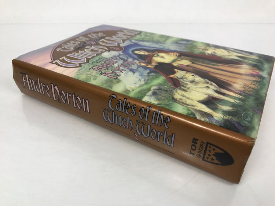 Signed First Edition 1990 Hardcover Book Tales Of The Witch World 3 Created By Andre Norton - Signed By Andre Norton, Juanita Coulson, A.C. Crispin And Elisabeth Waters [Photo 4]